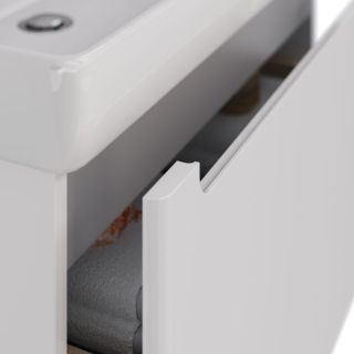 Тумба под раковину Lemark Buno mini LM05BM100T 100 см белый глянец